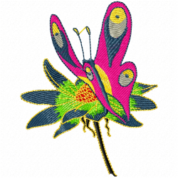 Butterfly Embroidery Design 12